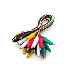 Alligator Clips Electrical DIY Test Leads of Double-ended Crocodile Clips (pack of 2)