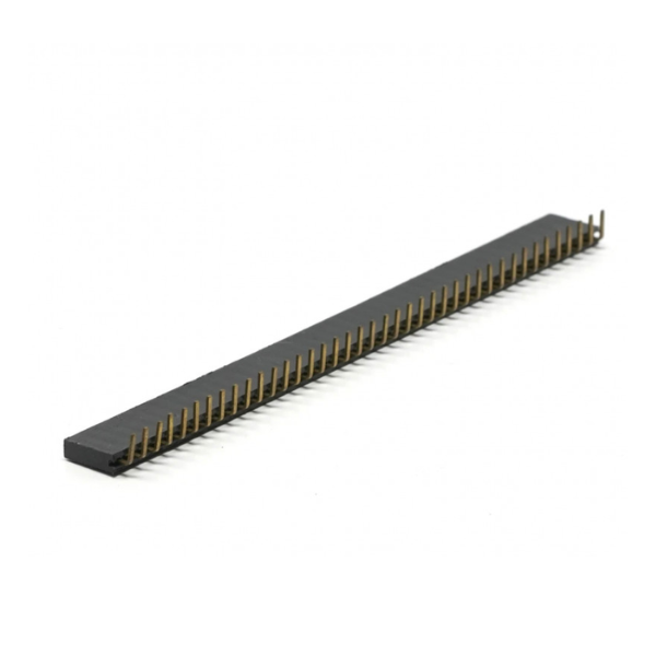 2.54mm Female Berg Strip 40x1Pin right angle Break-Away Straight Header
