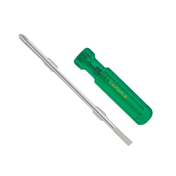 Taparia 810 Steel Two in One Screw Driver (Green and Silver)