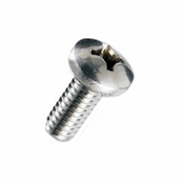 M4 x 6mm Philips Head Round SS Screw Pack 20