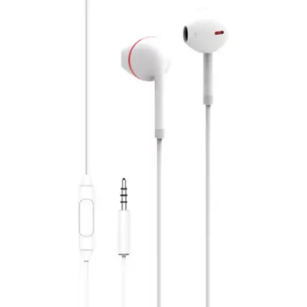 Itel IEP 23 Premium Sound Earphones Wired Headset  (White, Black, In the Ear)