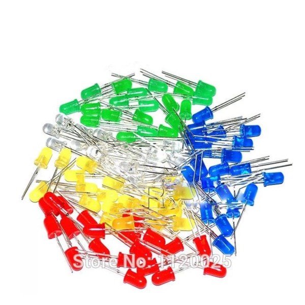 Green Led 5mm Pack of 100