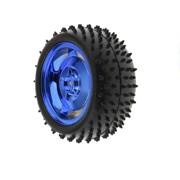 85MM Large Robot Smart Car Wheel, 38MM Width Surface Blue
