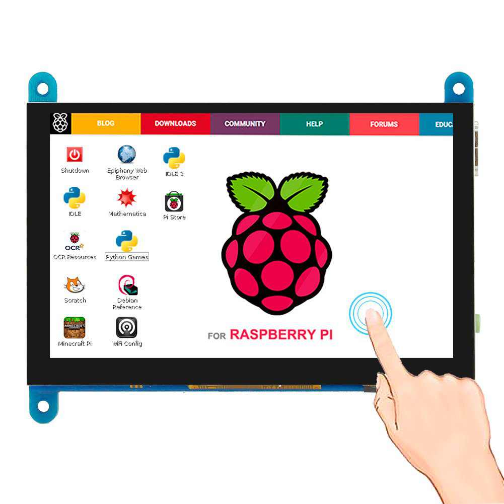 tft touch lcd display 5 inch 800x480 for raspberry pi