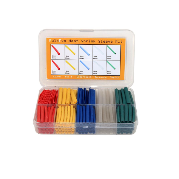 PulsEvo Heat Shrink Tubing (HST) Insulation Assorted Kit (55mm Length - 700 Pcs) - Multicolor
