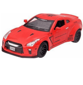 HIM TAX Alloy Metal Nissan GTR Pull Back Diecast Car Model with Sound Light Auto Toy Vehicles for Kids  (Red, Pack of: 1)