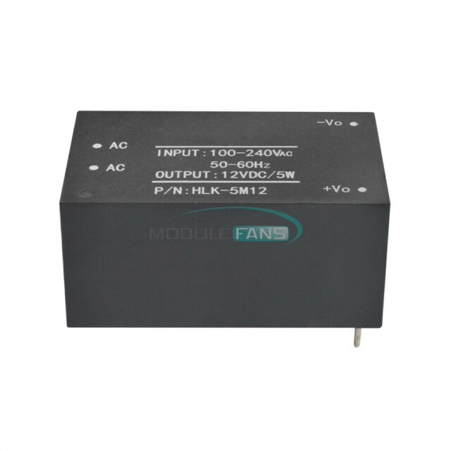 HLK-5M12 AC-DC 220V-12V 5W STEP-DOWN POWER SUPPLY MODULE