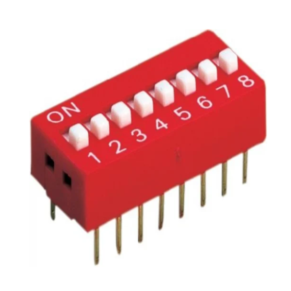 16 pin Slide Type 8 Row DIP Switch