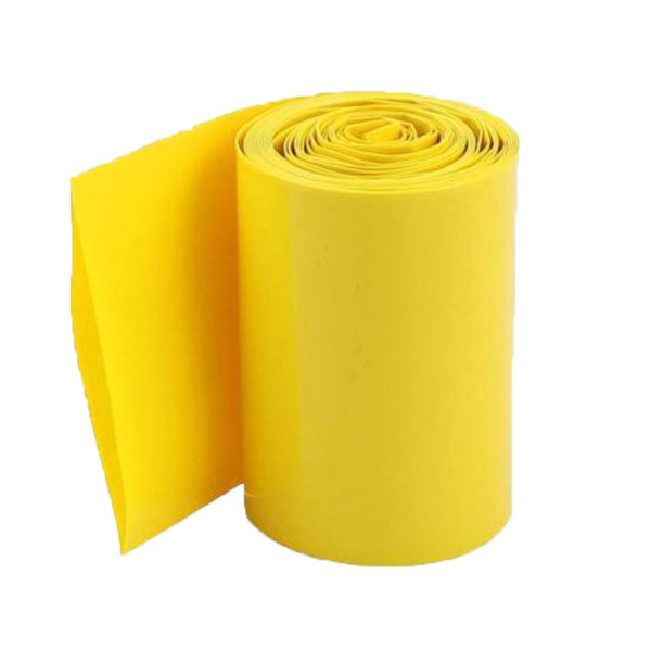 PVC Heat Shrink Sleeve 93 mm 1 Meter Yellow for Battery Pack 3