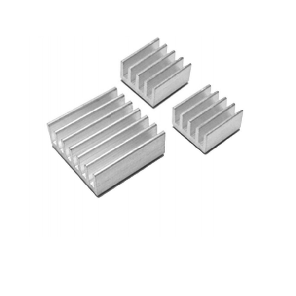 Raspberry Pi 3 / 4 in 1 Heat Sink Aluminium for Raspberry Pi 3 / 4 (Silver) Pack 3