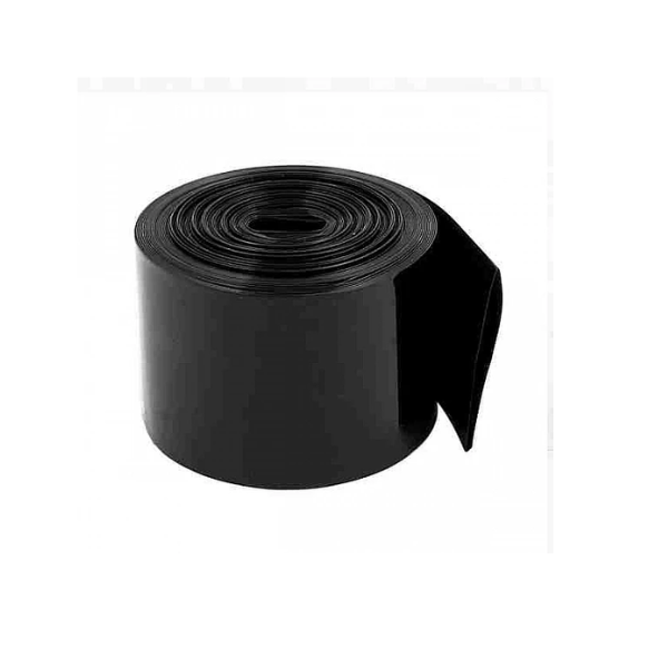 PVC Heat Shrink Sleeve 93 mm 1 Meter Black for Battery Pack (Pack of 2)