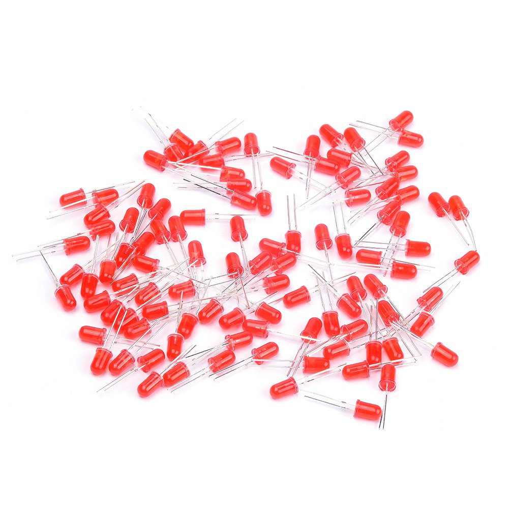 Red Led 5mm Pack of 100