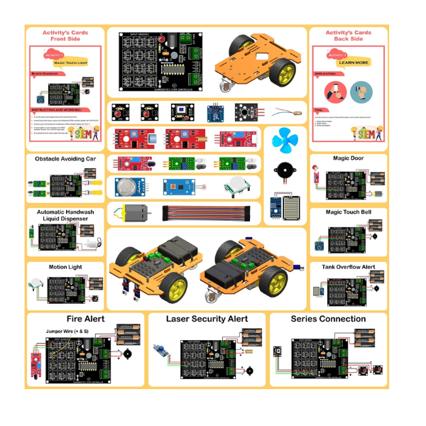 DIY Fun with Electronics STEAM Learning kit Explore Robotics