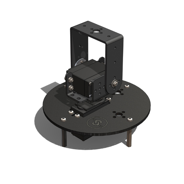 2DOF Robotics Arm with ABS Circular Base Kit & All Components (Unassembled)