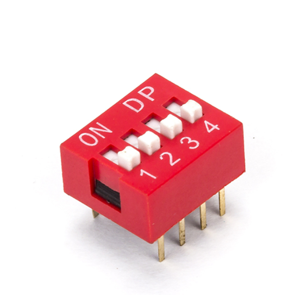 8 Pin Slide Type 4 Row DIP Switch Pack 5