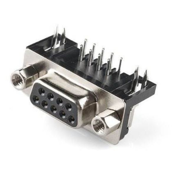 DB9 9-pin Serial Female connector Right Angle pack 3