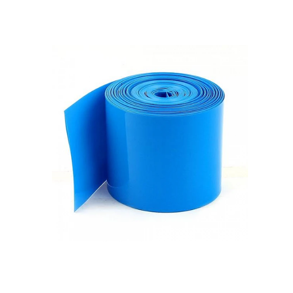 PVC Heat Shrink Sleeve 128 mm 1 Meter Blue for Battery Pack 2