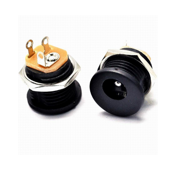 2.1×5.5mm DC Power Jack Socket Panel Mount (Female) – 5pcs