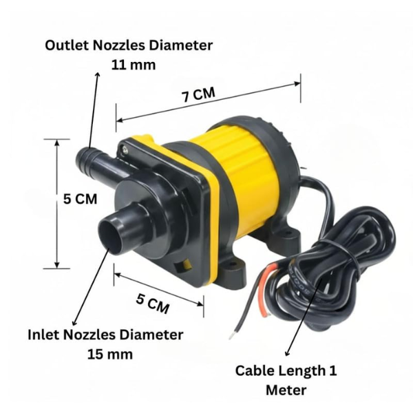 12V 12-watt DC Submersible Under Water Pump High Pressure Motor