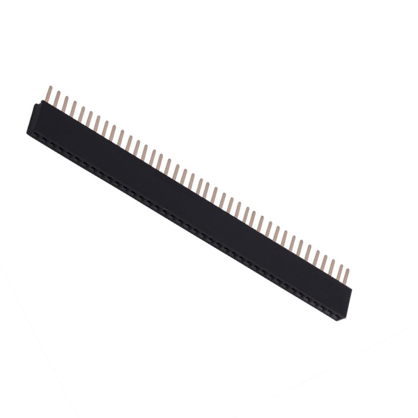 1x40 Pin 2.54mm Pitch Female Berg Strip Connector - Break Away Header - Straight Pack 4