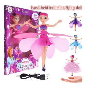 Electronic Infrared Induction Flying Fairy Doll Toy Induction Infrared Gift Girls Magic Toys Game Control Princess Dolls Party Gifts