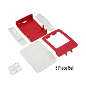 Raspberry Pi 4 DIY Case Enclosure Red and White
