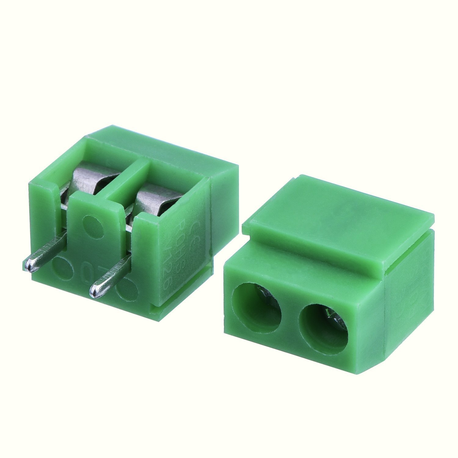 CONNECTORS 2 PIN 5 MM SCREW TERMINAL - 10 PCS
