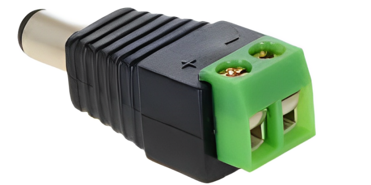 Screw Terminal 5.5mm to DC Jack Male 2.1 mm ( pack of 5)