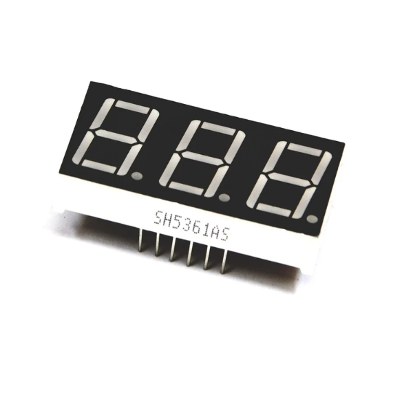 0.56 Inch Red 3-Digit 7 Segment LED Display CA Pack 4
