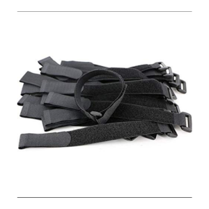 25x75/125 Black Hook /Orange Loop Velcro (pack 2)