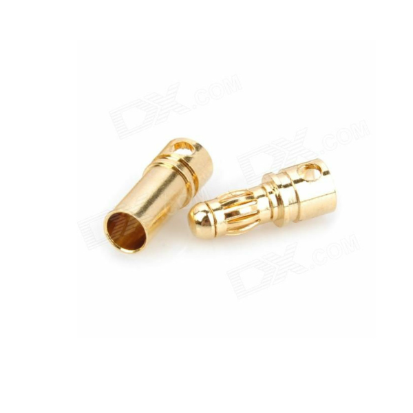 3.5MM BULLET CONNECTORS GOLD PLATED FOR HIGH CURRENT